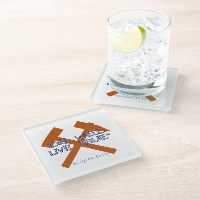 Hearthstone Sprichwort - Untersetzer aus Glas (Schrägansicht)