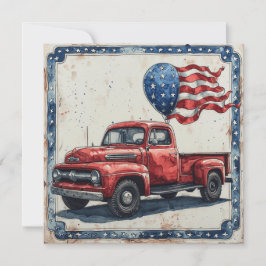 Heartland Flag Explorer: Vintager Ruhm Feiertagskarte