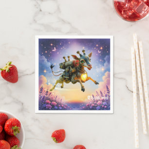 Heartlight-Reisender der mondbeschienenen Himmel.  Serviette