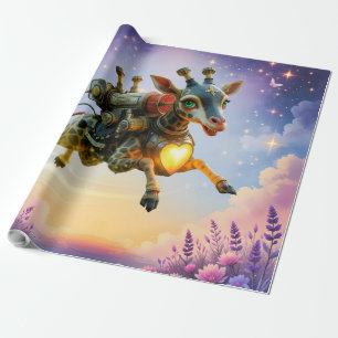 Heartlight Voyager der mondbeschienenen Himmel. Geschenkpapier