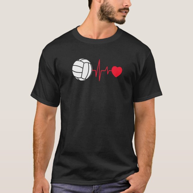 Heartline Sports Volleyball ball Love Heart Lifeli T-Shirt (Vorderseite)