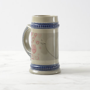 Hearts 22 oz Krug Bierglas