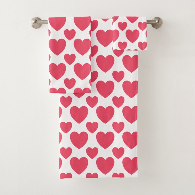 Hearts Aglow Bath Handtuch Set (Insitu)