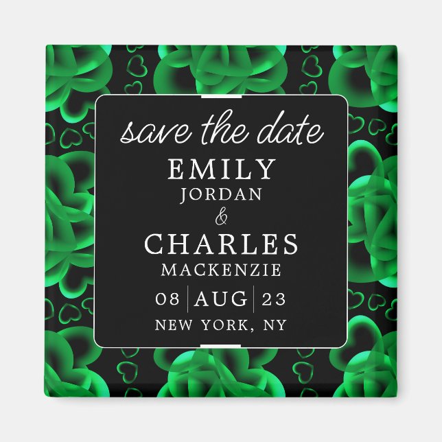 Hearts Alots Elegante Wedding Magnet (Vorne)