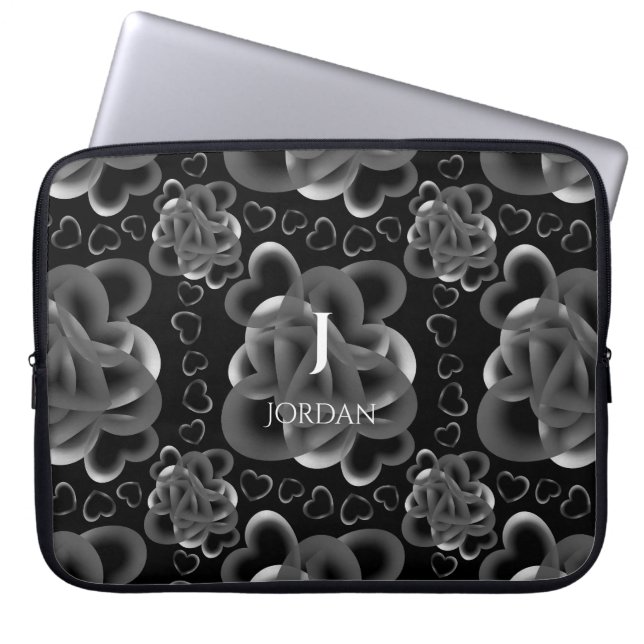 Hearts Alots Pattern Laptopschutzhülle (Vorderseite)