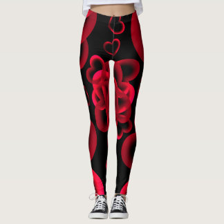 Hearts Alots Pattern Leggings