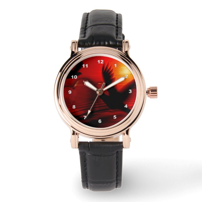 Hearts and Doves Armbanduhr (Vorderseite)