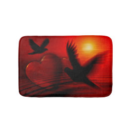 Hearts and Doves Badematte