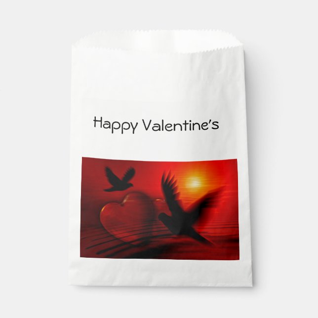 Hearts and Doves Geschenktütchen (Vorderseite)