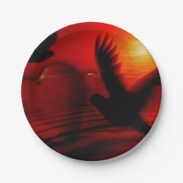 Hearts and Doves Pappteller