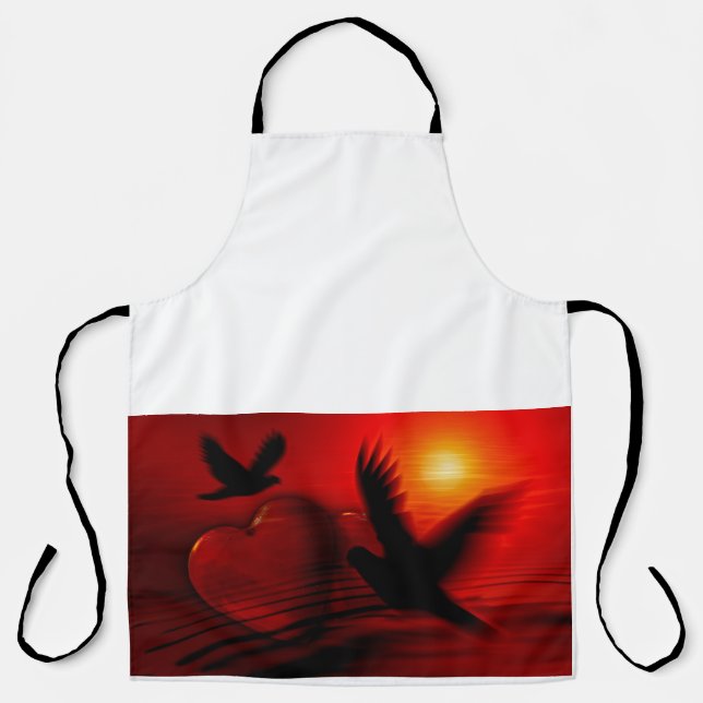 Hearts and Doves Schürze (Vorderseite)