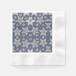 Hearts and Stars Paper Napkins Serviette