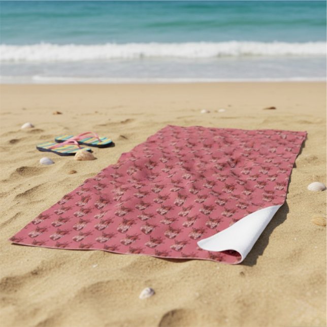 Hearts Beach Handtuch (Von Creator hochgeladen)