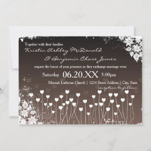 Hearts Bloom - Hochzeitseinladung Einladung