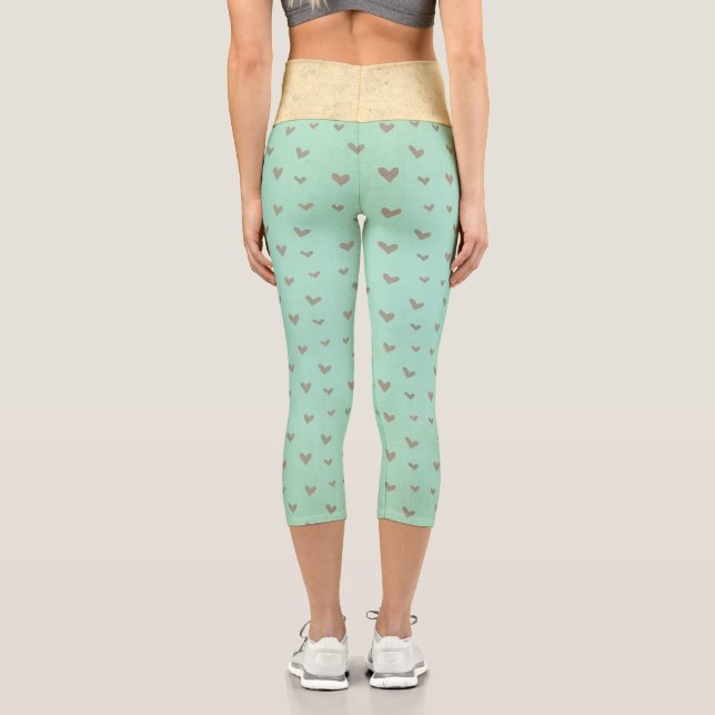 Hearts Capri Leggings (Rückseite)