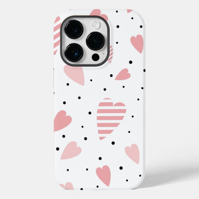 Hearts Case-Mate iPhone Case (Rückseite)