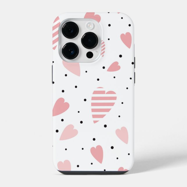 Hearts Case-Mate iPhone Case Hülle (Rückseite)