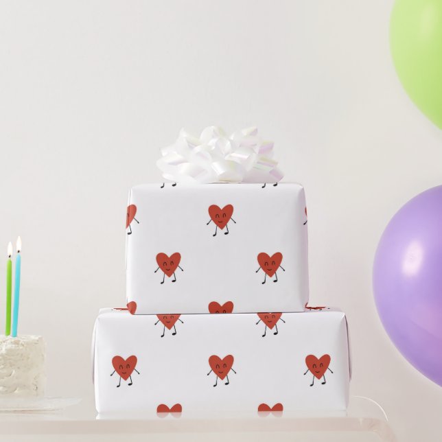 Hearts Charachter Geschenkpapier (Partygeschenke)