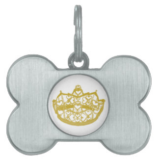 Hearts Crown Pet Tag Tiermarke