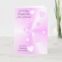Hearts Daughter Husband Personalisierter Jahrestag