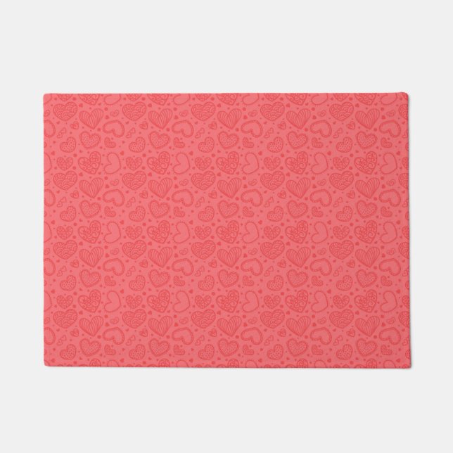 Hearts Doormat - Liebe Fußmatte (Vorderseite)