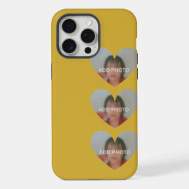 Hearts Foto Gold Phone Case iPhone 15 Pro Max Hülle