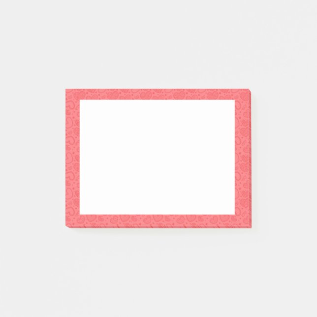 Hearts Frame Post it Notes Post-it Klebezettel (Vorderseite)