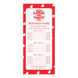 Hearts Happy Valentine’s Day Modern Love Pattern Werbekarte