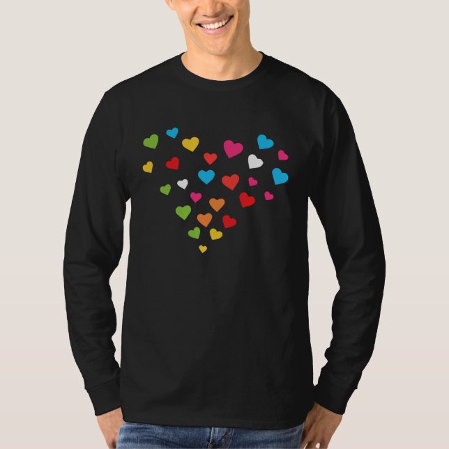 Hearts in Heart Best friends Couples Valentine s D T-Shirt (Vorderseite)