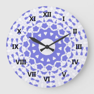 Hearts kaleidoscope Art Große Wanduhr