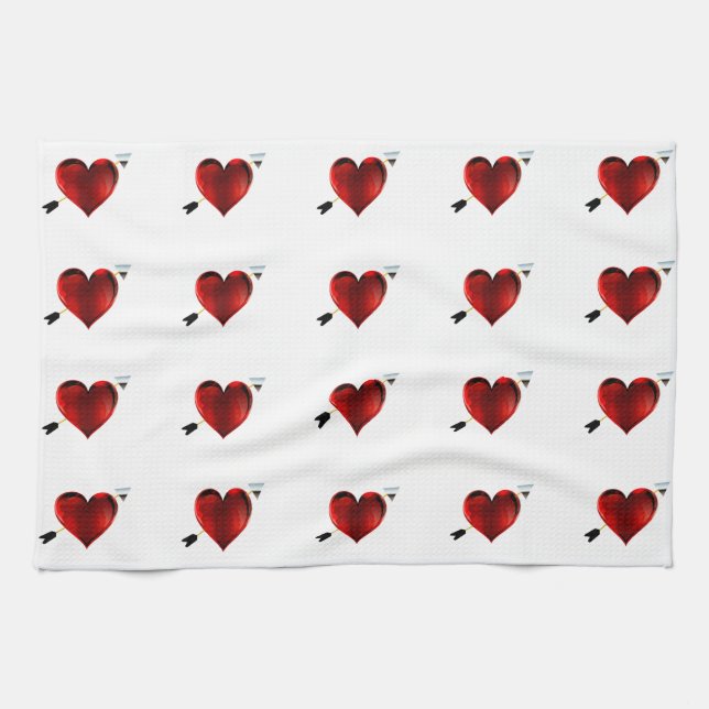 Hearts Kitchen Handtücher (Horizontal)