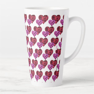 Hearts Latte Tasse