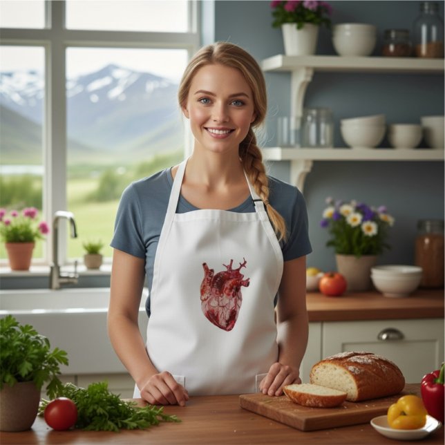 Hearts Long Aprontar Lange Schürze (Von Creator hochgeladen)