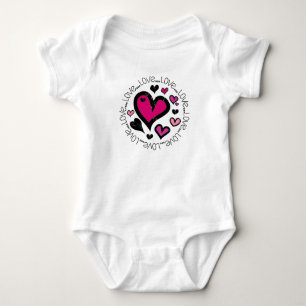 Hearts Love Baby Strampler