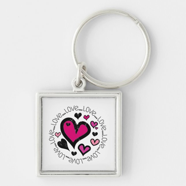 Hearts Love Schlüsselanhänger (Vorne)