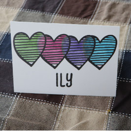 Hearts lovers cute retro valentine's day karte