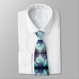 Hearts Mindful HeART Blue Neck Tie Krawatte
