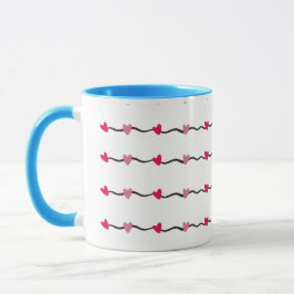 Hearts Modern Art Design Tasse