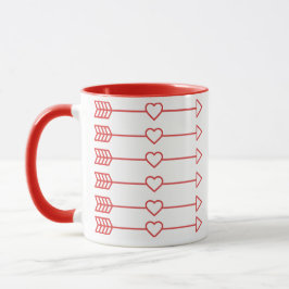 Hearts Modern Art Design Tasse