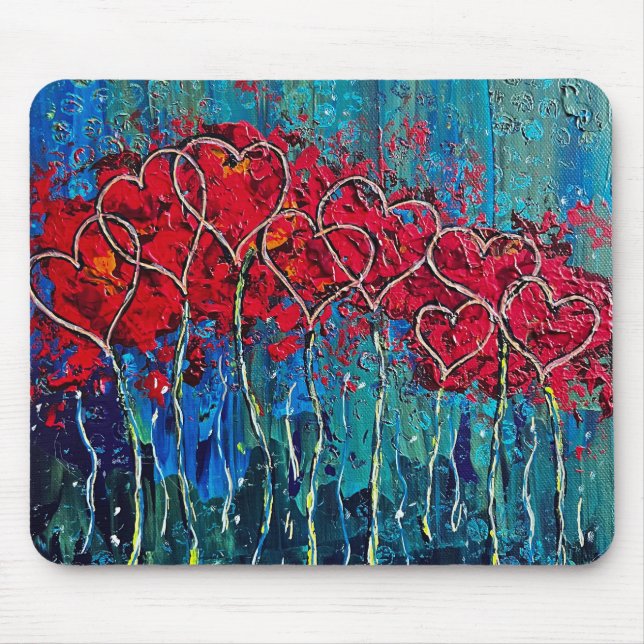 Hearts Mouse Pad Mousepad (Vorne)