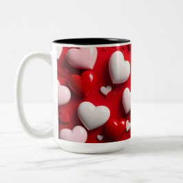 hearts mug zweifarbige tasse