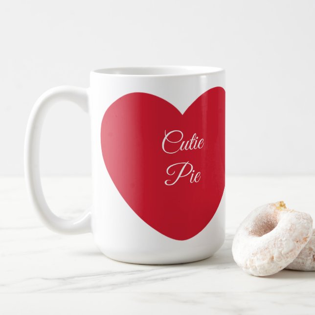Hearts Niedlich Pie Tasse (Mit Donut)