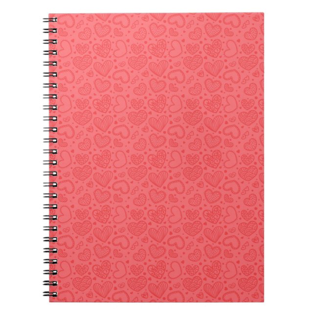 Hearts Notebook - Red Notizblock (Vorderseite)
