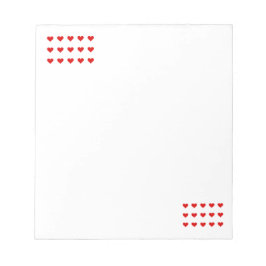 Hearts Notepad Notizblock