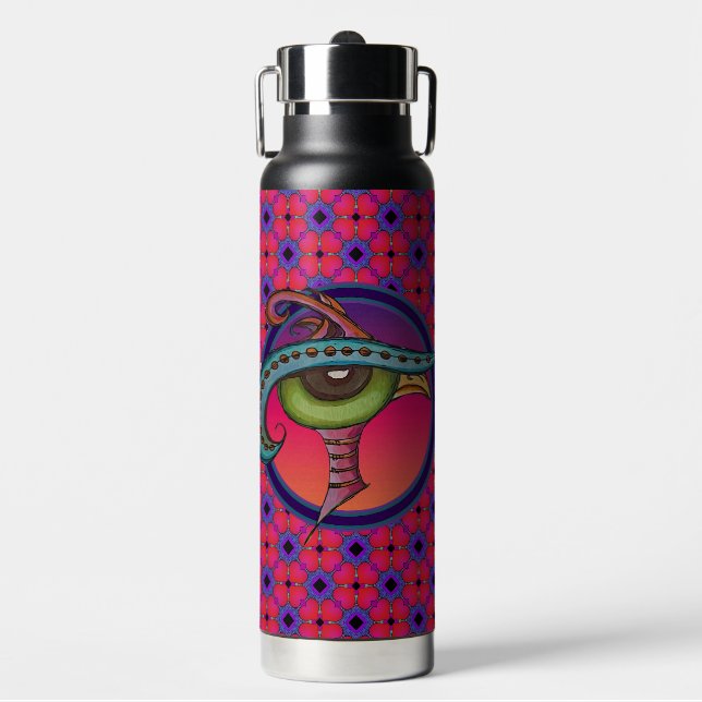 Hearts Pattern Beach Handtuch Trinkflasche (Vorderseite)
