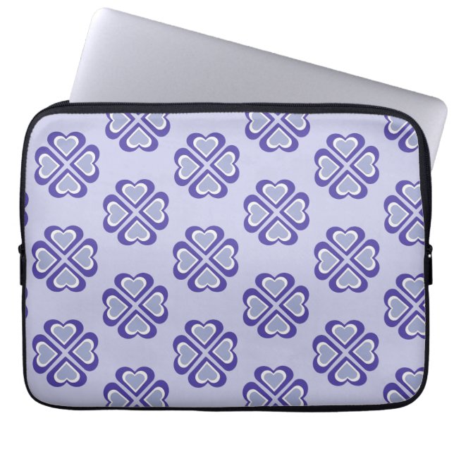 Hearts pattern laptopschutzhülle (Vorderseite)