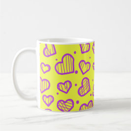Hearts Pattern - Valentine's Day Inspired Kaffeetasse