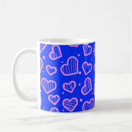 Hearts Pattern - Valentine's Day Inspired Kaffeetasse