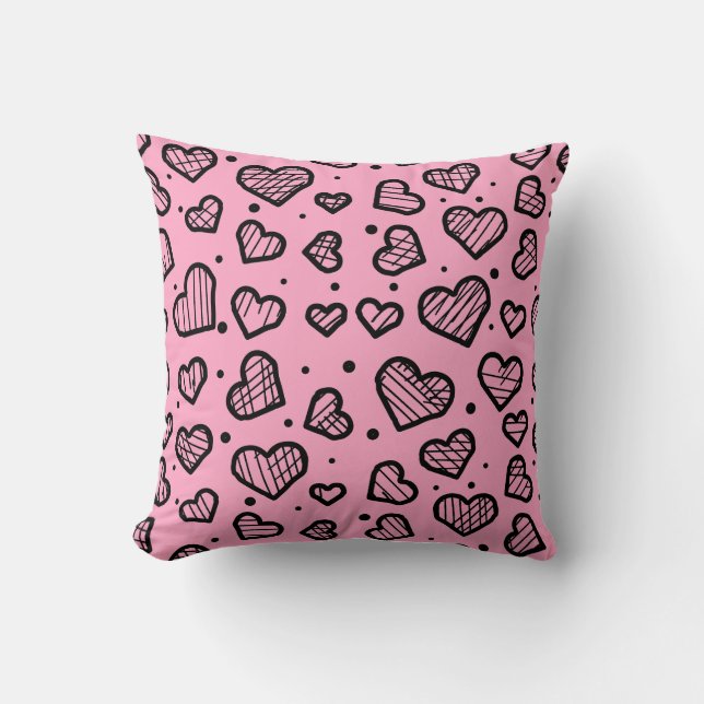 Hearts Pattern - Valentine's Day Inspired  Kissen (Vorderseite)