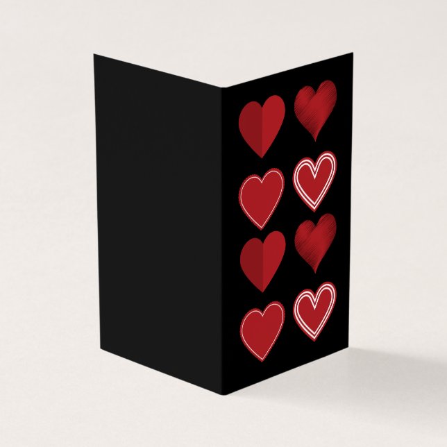Hearts Platonic Valentine Notecard 25pk (Vorderseite)